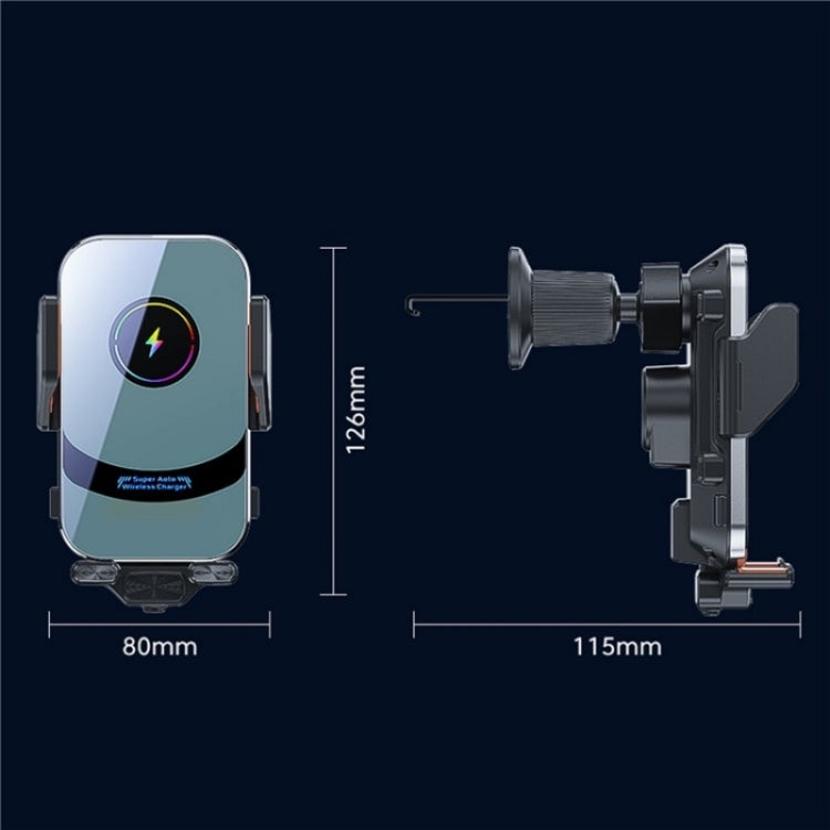 X16 Car Smart Sensor Phone Holder Magnetic Phone Mount Automatic Wireless Charger(Tarnish) - HoMEdemic™ 