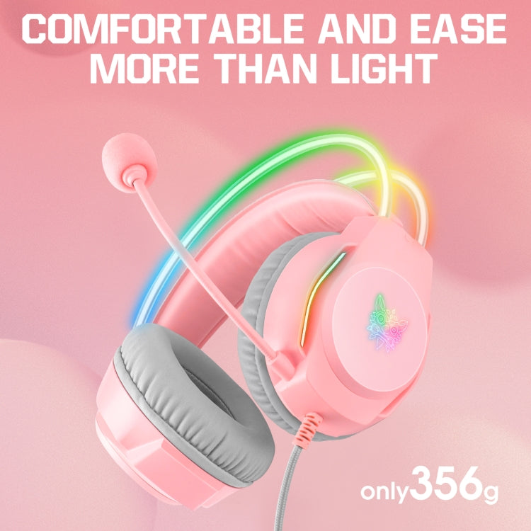 X26 USB+3.5mm RGB Wired Gaming Headset(Pink) - HoMEdemic™ 