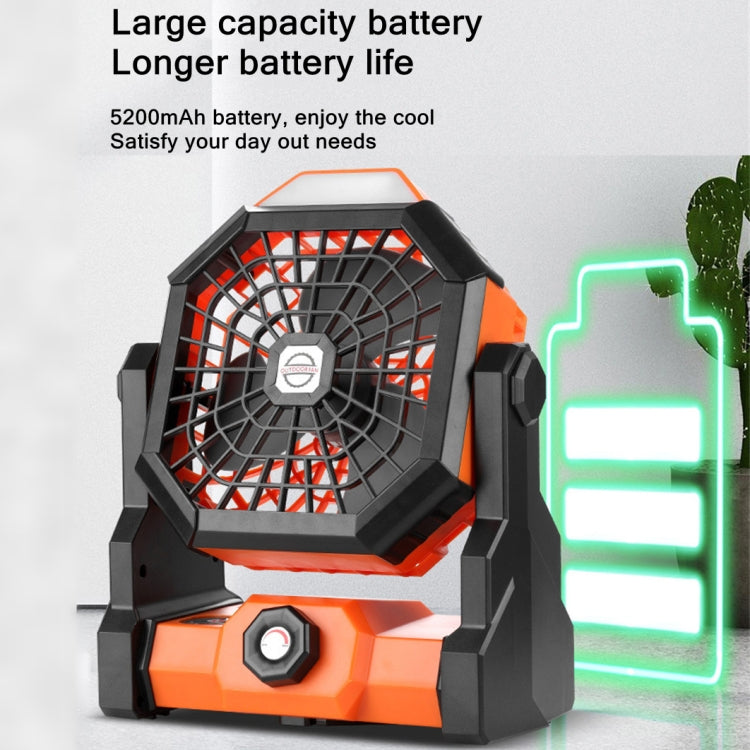 X3 Outdoor Portable Fan USB Charging Air Cooling Fan with LED Night Lamp - HoMEdemic™ 