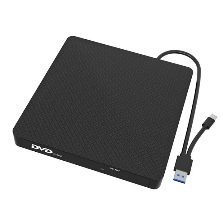 XD009 External CD Reader VCD Burner Ultra-thin Design Laptop Computer USB 3.0+Type-C DVD Drive - HoMEdemic™ 