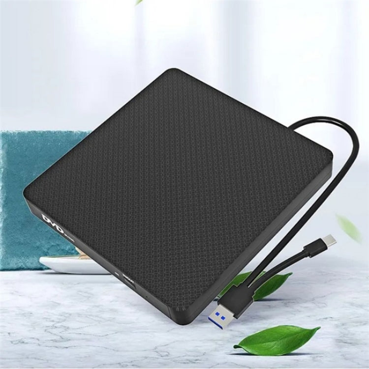 XD009 External CD Reader VCD Burner Ultra-thin Design Laptop Computer USB 3.0+Type-C DVD Drive - HoMEdemic™ 