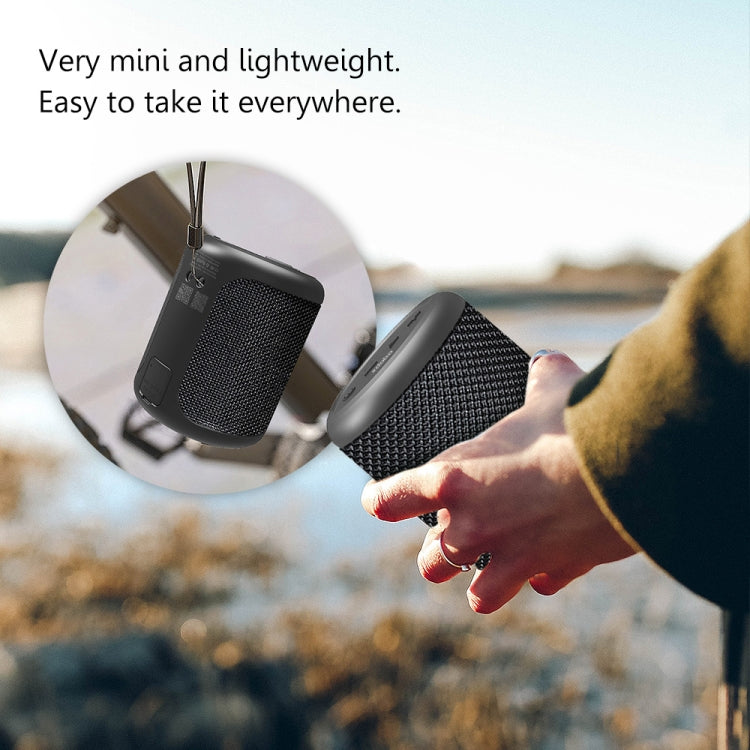 XDOBO Draco Mini IPX6 Waterproof Portable TWS Wireless Bluetooth Speaker Subwoofer (Black) - HoMEdemic™ 
