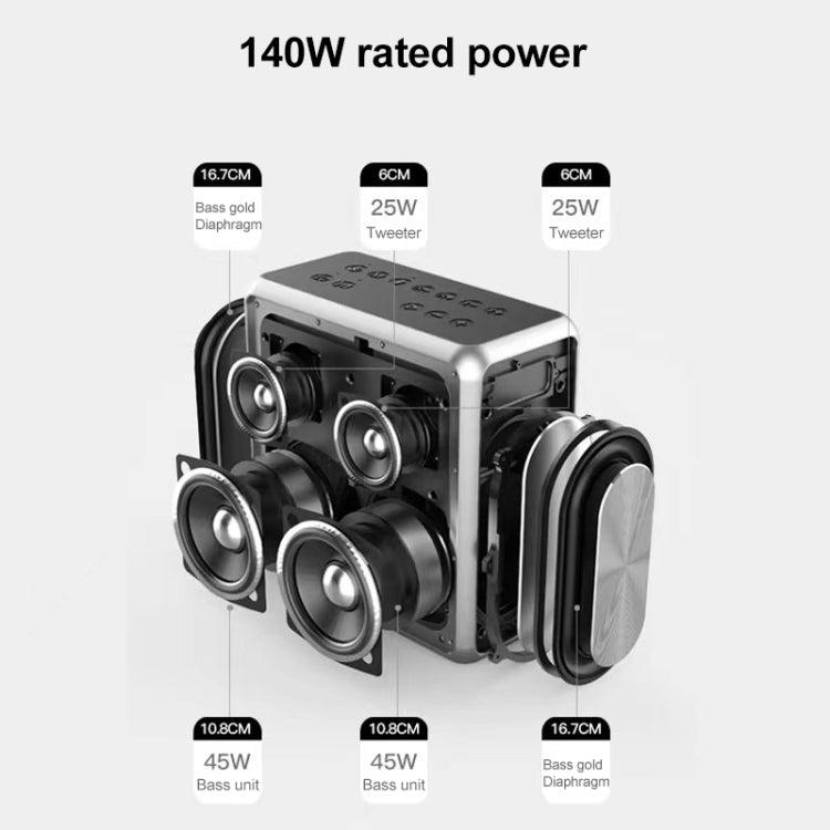 XDOBO King Max 140W IPX5 Waterproof Portable Karaoke Bluetooth Wireless Speaker - HoMEdemic™ 
