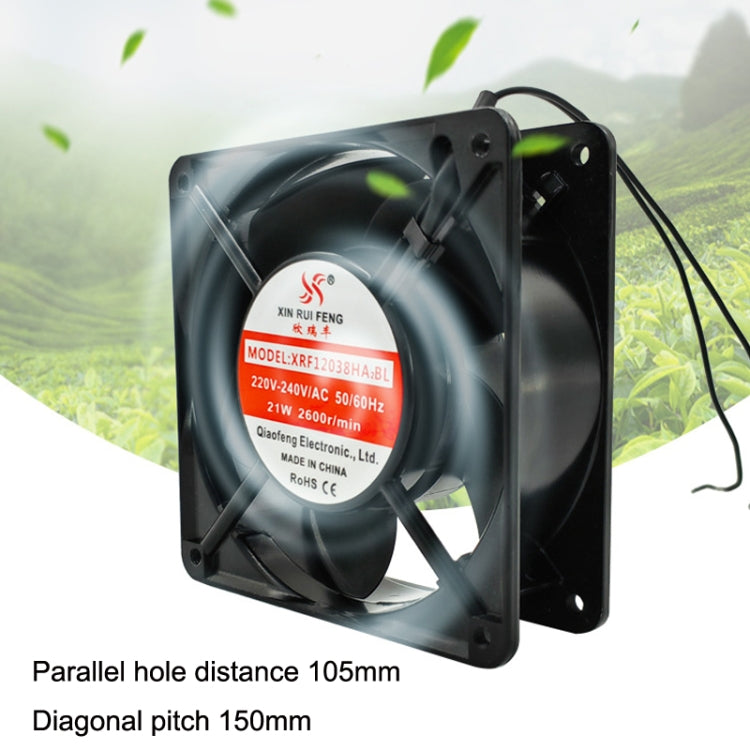 XIN RUI FENG XRF12038HASL 110V Oil Bearing 12cm Cooling Fan - HoMEdemic™ 