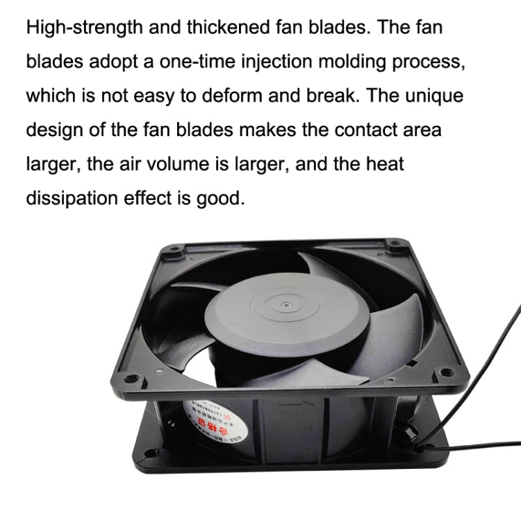 XIN RUI FENG XRX12038 380V Double Roller Cooling Fan 12cm Cabinet Power Distribution Cabinet Shaft - HoMEdemic™ 