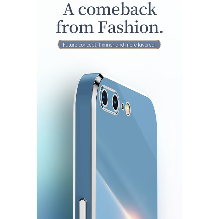 XINLI Straight Edge 6D Electroplate TPU Phone Case For iPhone 6 / 6s(White) - HoMEdemic™ 