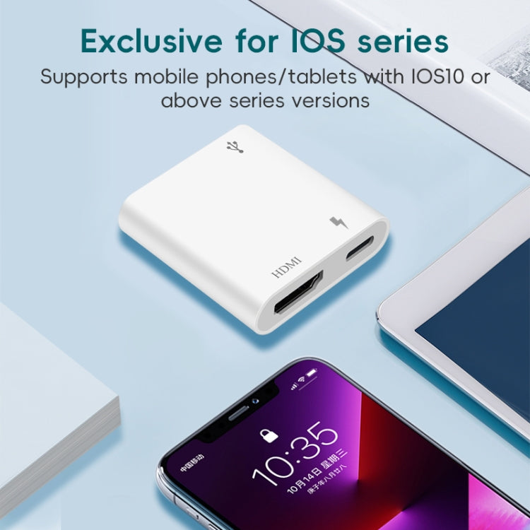 XM006 1080P iOS10.0 HDMI Mobile Phone AV Adapter(White) - HoMEdemic™ 