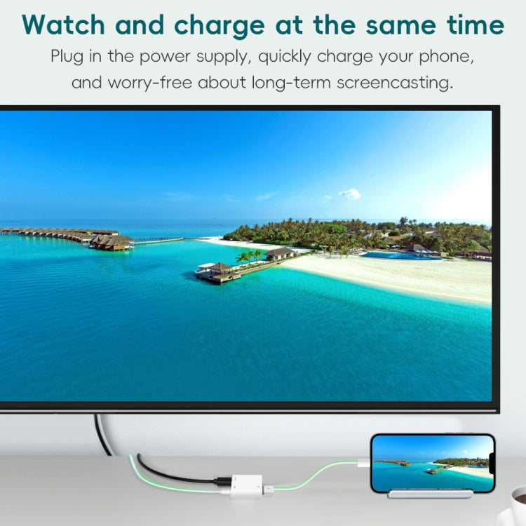 XM006 1080P iOS10.0 HDMI Mobile Phone AV Adapter(White) - HoMEdemic™ 