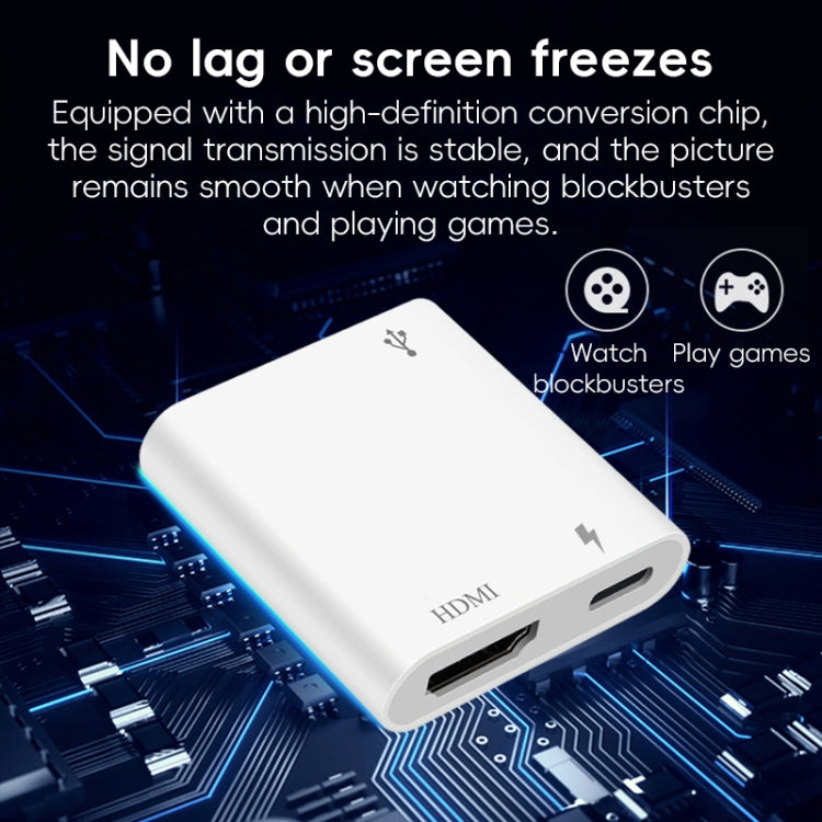 XM006 1080P iOS10.0 HDMI Mobile Phone AV Adapter(White) - HoMEdemic™ 