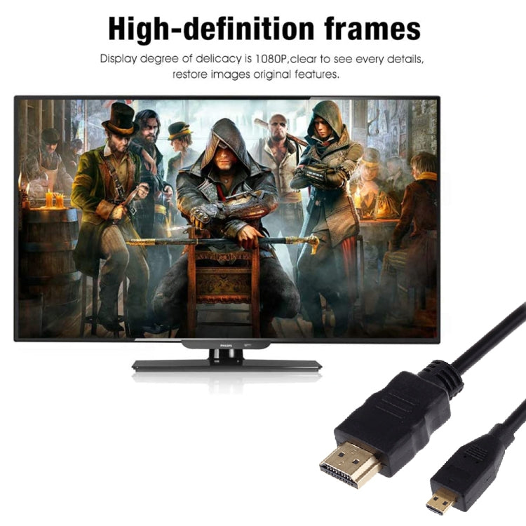 XM46 Full 1080P Video HDMI to Micro HDMI Cable for Xiaomi Xiaoyi, Length: 1.5m - HoMEdemic™ 