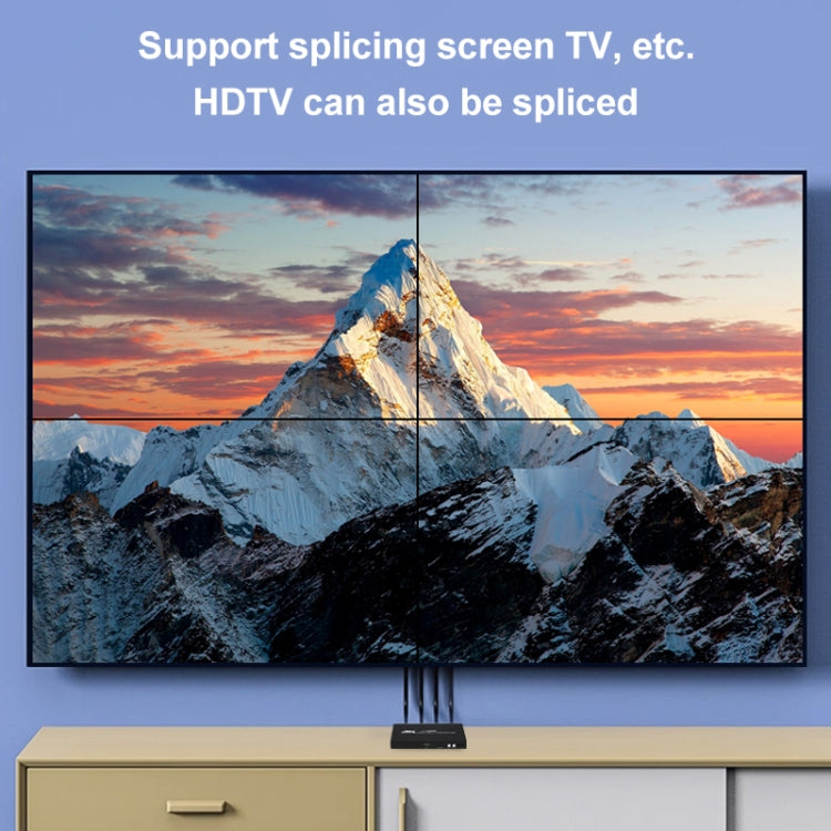 XP02 4K 2x2 HDMI Video Wall Controller Multi-screen Splicing Processor, Style:Ordinary(US Plug) - HoMEdemic™ 