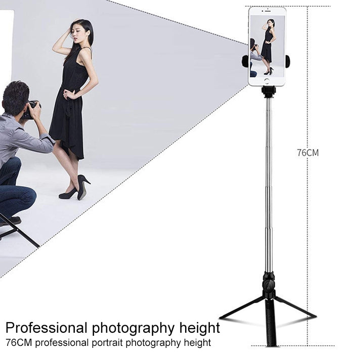 XT10 Multi-function Mobile Live Broadcast Bluetooth Self-timer Pole Tripod - HoMEdemic™ 