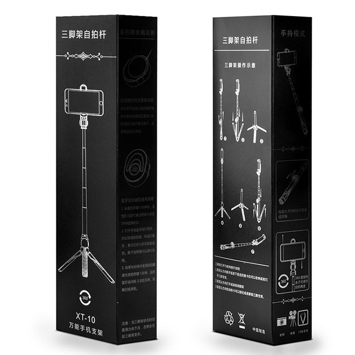 XT10 Multi-function Mobile Live Broadcast Bluetooth Self-timer Pole Tripod - HoMEdemic™ 