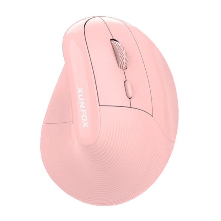XUNSVFOX H5 Upright Vertical Dual Mode Mouse Rechargeable Wireless Business Office Mouse(Pink) - HoMEdemic™ 