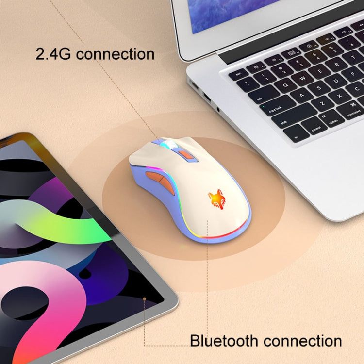 XUNSVFOX XYH52 Wireless Dual Mode Mouse Rechargeable And Silent Office Gaming Mouse(Shimmer) - HoMEdemic™ 