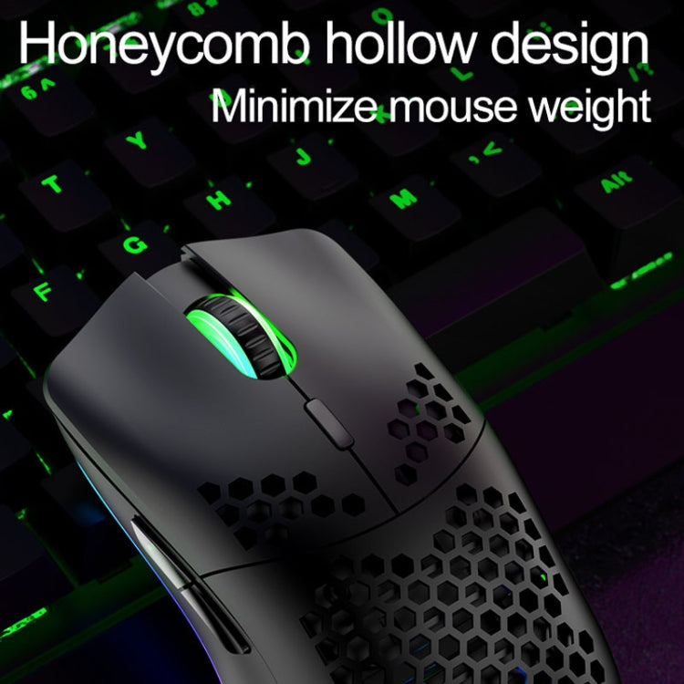 XUNSVFOX XYH80 Hollow Hole Rechargeable Wireless Gaming Mouse RGB Light Computer Office Mouse(Blue) - HoMEdemic™ 