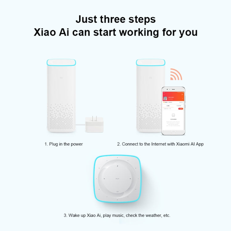 Xiaomi AI Speaker Support Dual-band WiFi & Bluetooth 4.1 & A2DP Music Playback - HoMEdemic™ 