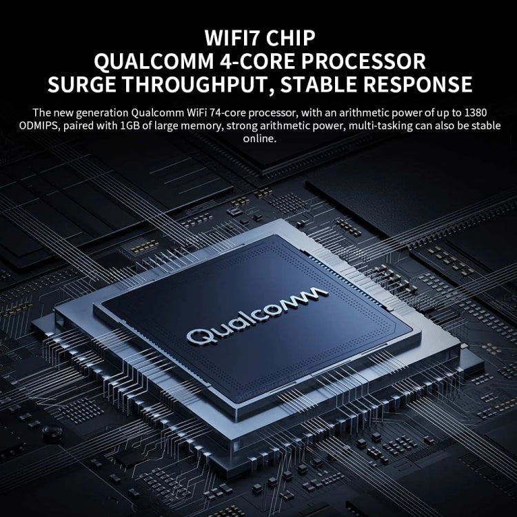 Xiaomi BE6500 Pro WiFi7 Dual Band 8-channel Independent Signal Amplifier 1GB Memory Router, US Plug(Black) - HoMEdemic™ 