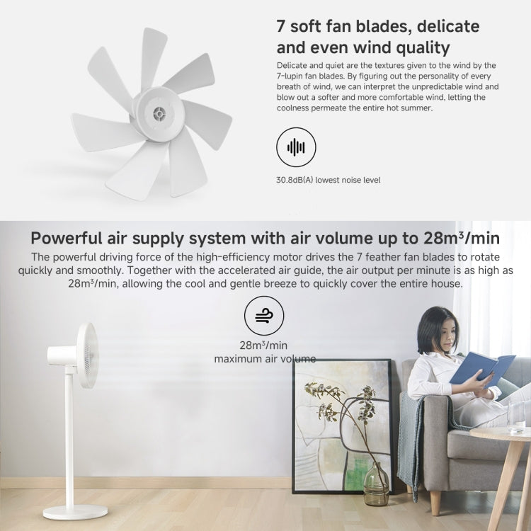 Xiaomi Mijia Smart Floor Fan, US Plug(White) - HoMEdemic™ 