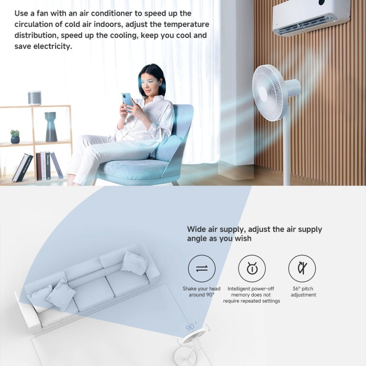 Xiaomi Mijia Smart Floor Fan, US Plug(White) - HoMEdemic™ 