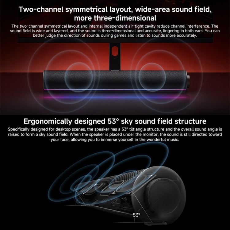 Xiaomi Redmi Computer Bluetooth Speaker with RGB Ambience Light(Black) - HoMEdemic™ 