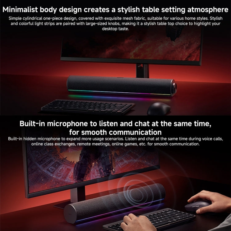Xiaomi Redmi Computer Bluetooth Speaker with RGB Ambience Light(Black) - HoMEdemic™ 