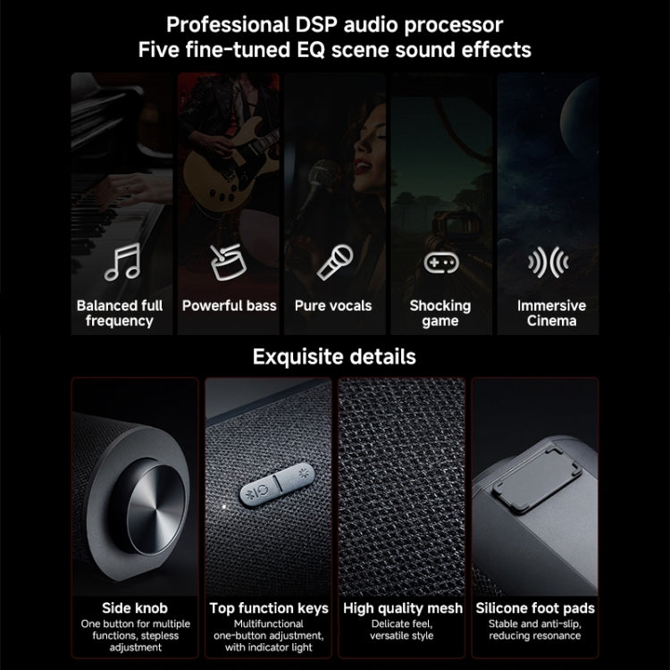 Xiaomi Redmi Computer Bluetooth Speaker with RGB Ambience Light(Black) - HoMEdemic™ 