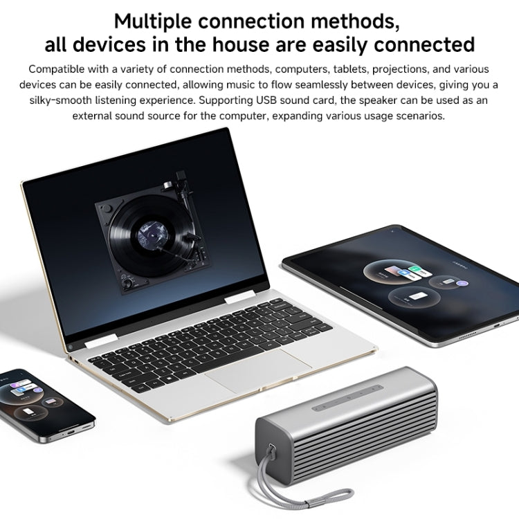 Xiaomi Sound Move Portable Bluetooth Speaker, US Plug(Silver Grey) - HoMEdemic™ 