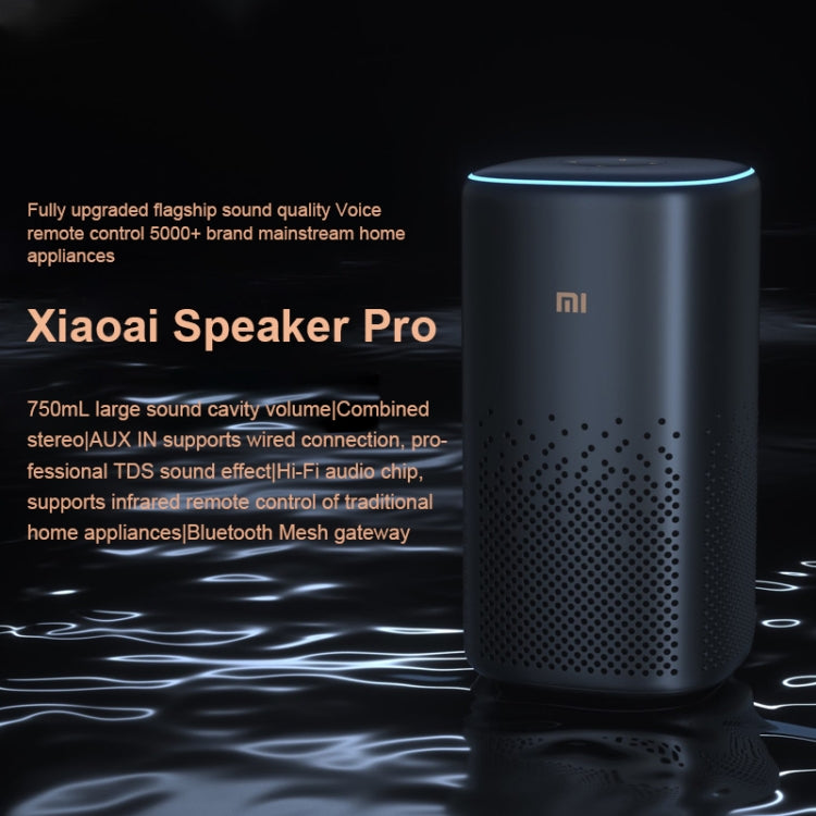 Xiaomi Xiaoai Speaker Pro with 750mL Large Sound Cavity Volume / AUX IN Wired Connection / Combo Stereo / Professional DTS Audio / Hi-Fi Audio chip / Infrared Remote Control Traditional Home Appliances / Bluetooth Mesh Gateway - HoMEdemic™ 