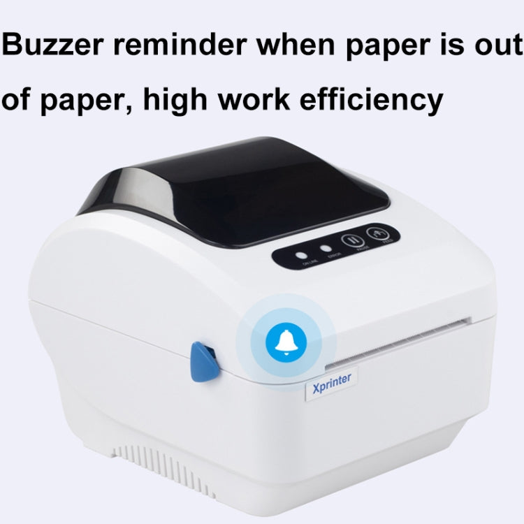 Xprinter XP-320B 80mm Thermal Barcode Supermarket Cashier Label Printer, Spec: USB+Bluetooth(UK Plug) - HoMEdemic™ 