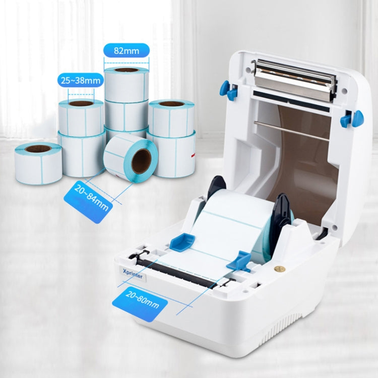 Xprinter XP-320B 80mm Thermal Barcode Supermarket Cashier Label Printer, Spec: USB+Bluetooth(US Plug) - HoMEdemic™ 