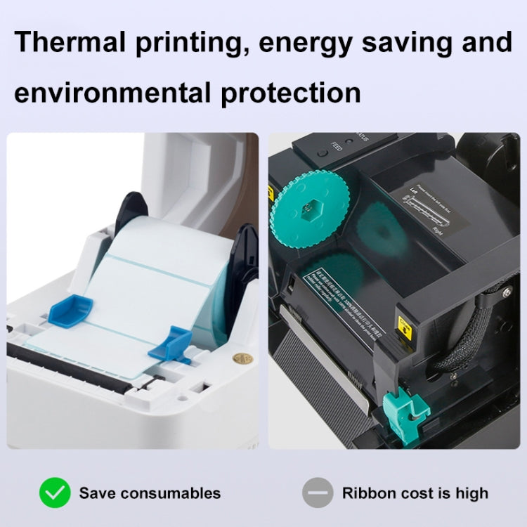 Xprinter XP-320B 80mm Thermal Barcode Supermarket Cashier Label Printer, Spec: USB(UK Plug) - HoMEdemic™ 