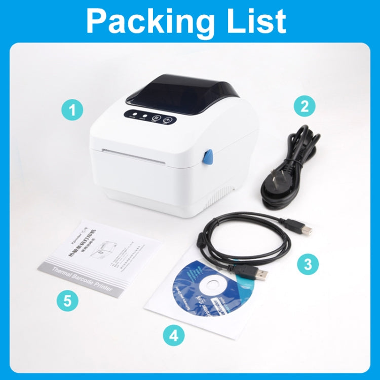 Xprinter XP-320B 80mm Thermal Barcode Supermarket Cashier Label Printer, Spec: USB(UK Plug) - HoMEdemic™ 