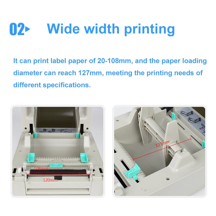 Xprinter XP-450B USB Port Supermarket Cashier Barcode Thermal Printer(EU Plug) - HoMEdemic™ 