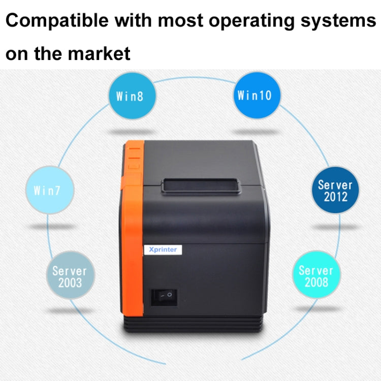 Xprinter XP-T58L 58mm Supermarket Cashier Receipt Thermal Printer, Spec: Parallel Port(EU Plug) - HoMEdemic™ 