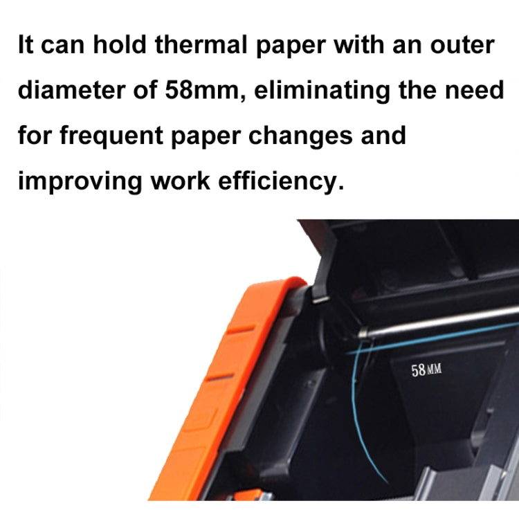 Xprinter XP-T58L 58mm Supermarket Cashier Receipt Thermal Printer, Spec: Parallel Port(US Plug) - HoMEdemic™ 