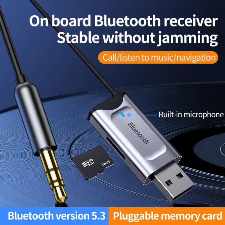 Y1 Pro 3.5mm Car Bluetooth Receiver BT5.3 Adapter - HoMEdemic™ 
