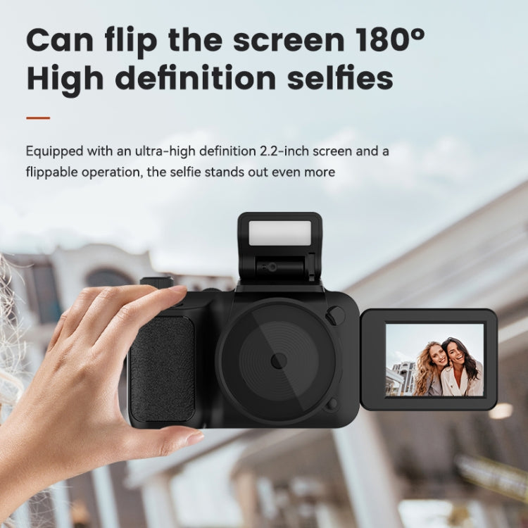 Y5000 4K Mini Digital Camera High Definition Selfies Student Digital Camera, (Black) - HoMEdemic™ 