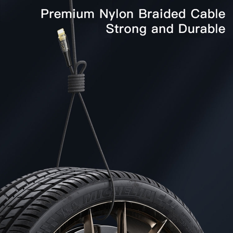 YESIDO CA102 PD 20W USB-C / Type-C to 8 Pin Braided Charging Data Cable, Length:2m(Black) - HoMEdemic™ 