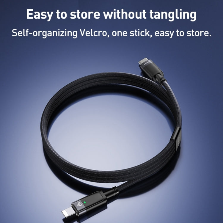 YESIDO CA159 1.2m 27W USB-C / Type-C to 8 Pin Auto Power-off Charging Cable(Black) - HoMEdemic™ 