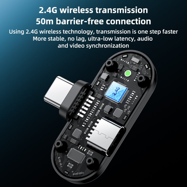 YESIDO KR16 2 in 1 Wireless Lavalier Microphone 8 Pin Receiver with Charging Box - HoMEdemic™ 