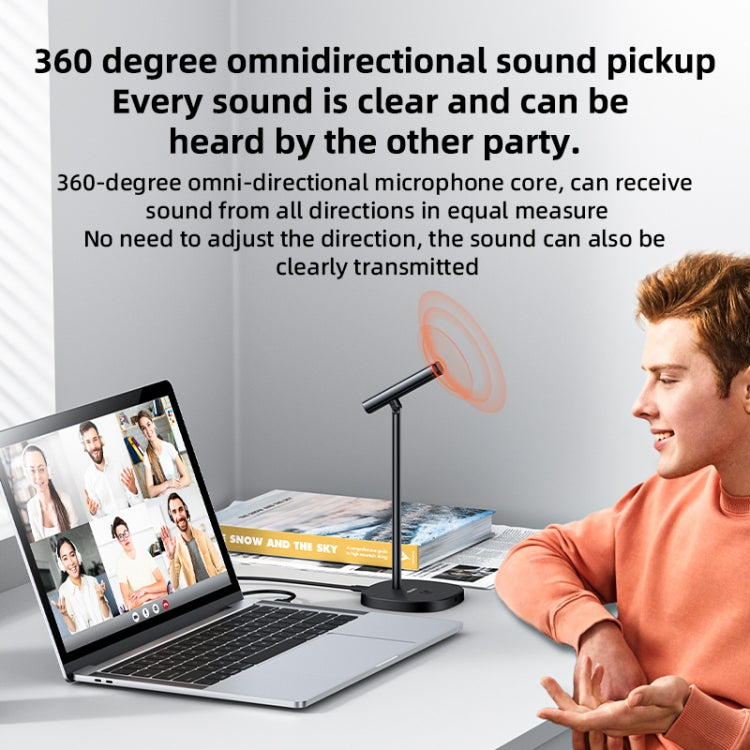 YESIDO KR18 360 Degree Omnidirectional Desktop Noise USB Canceling Microphone - HoMEdemic™ 