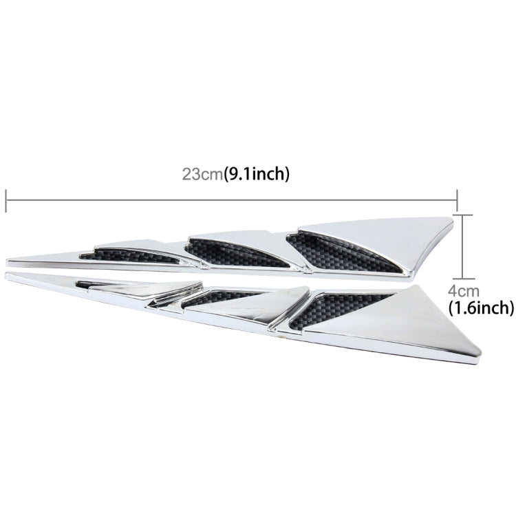 YI-226 2 PCS Car Side Air Intake Flow Vent Fender Decorative Stickers Cover, Air Ventilation 1 - HoMEdemic™ 