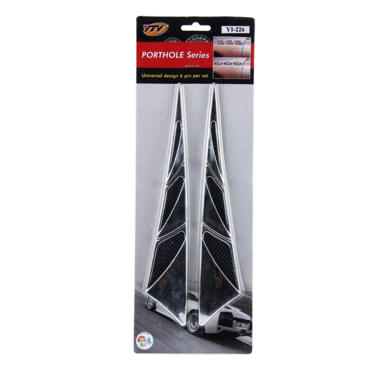 YI-226 2 PCS Car Side Air Intake Flow Vent Fender Decorative Stickers Cover, Air Ventilation 1 - HoMEdemic™ 