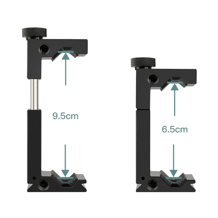 YICHUANG JH-01 Aluminum Alloy Phone Tripod Clip Holder Clamp Adapter for 65-95cm - HoMEdemic™ 