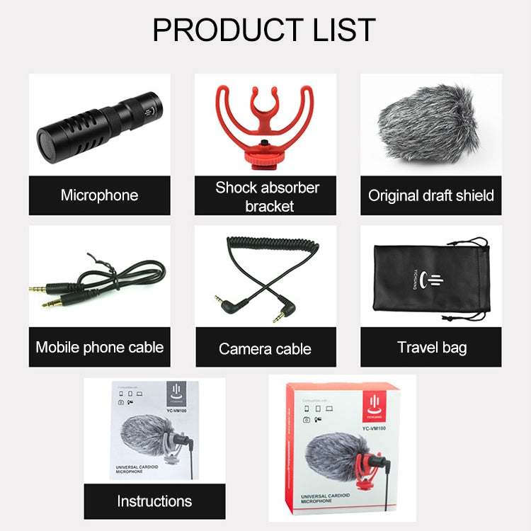 YICHUANG YC-VM100 3.5mm Port Portable Pointing Noise Reduction Microphone - HoMEdemic™ 