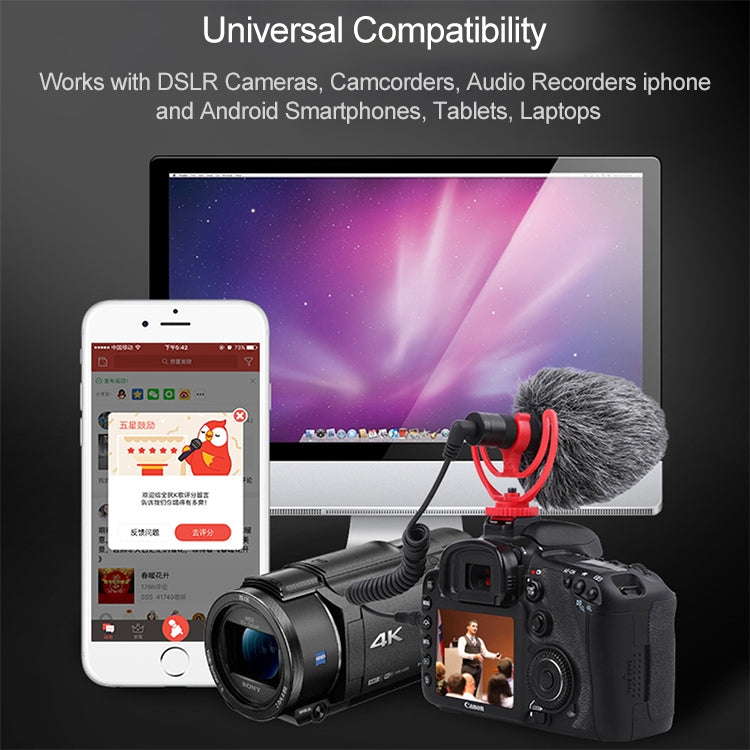 YICHUANG YC-VM100 3.5mm Port Portable Pointing Noise Reduction Microphone - HoMEdemic™ 