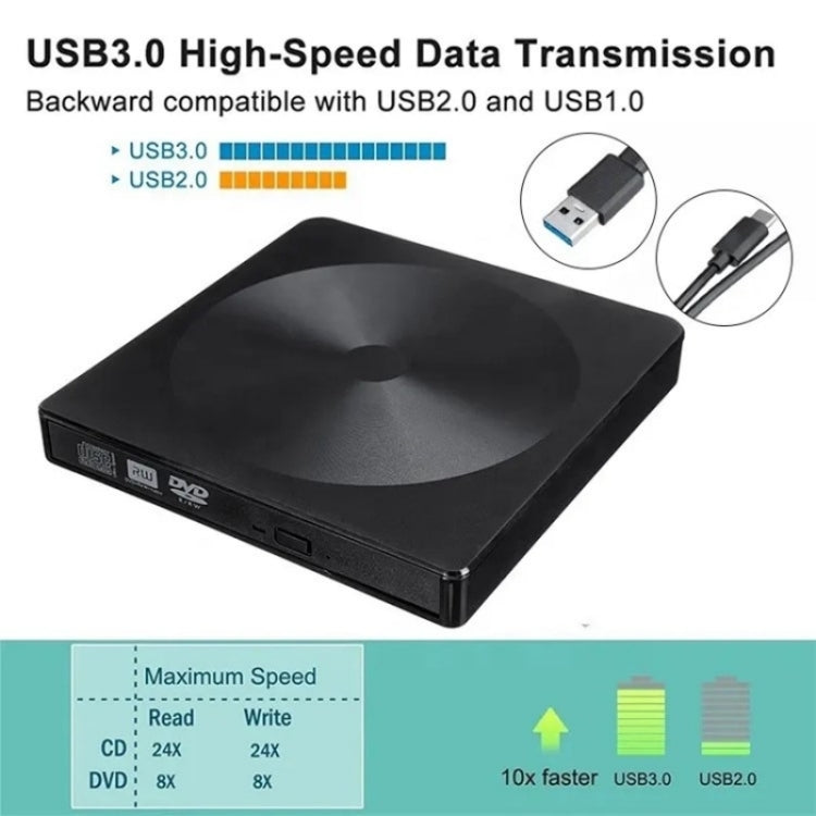 YJ895 High Speed DVD Burner Type-C Computer Laptop External Optical Drive Burner - HoMEdemic™ 