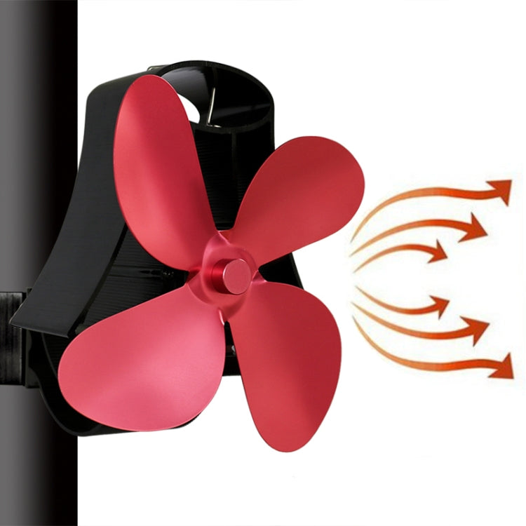 YL-105 4-Blade Aluminum Heat Powered Fireplace Stove Fan, YL-105 (Gold), YL-105 (Rose Red), YL-105 (Silver), YL-105(White), YL-105 (Black), YL-105 (Bronze), YL-105 (Grey) - HoMEdemic™ 