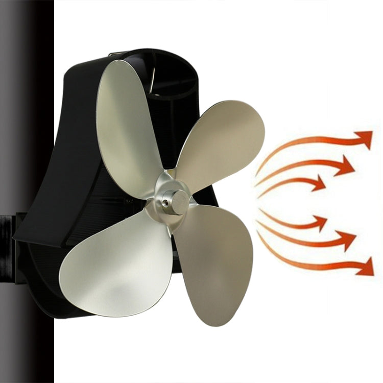 YL-105 4-Blade Aluminum Heat Powered Fireplace Stove Fan, YL-105 (Gold), YL-105 (Rose Red), YL-105 (Silver), YL-105(White), YL-105 (Black), YL-105 (Bronze), YL-105 (Grey) - HoMEdemic™ 